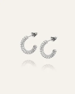 Mockberg Pavé Eternal Medium Silver Örhängen