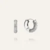 Mockberg Pavé Everyday Medium Silver Örhängen