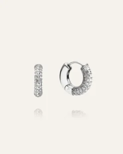 Mockberg Pavé Everyday Medium Silver Örhängen