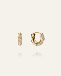 Mockberg Pavé Precious Mini Guld Örhängen