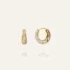 Mockberg Pavé Precious Small Guld Örhängen