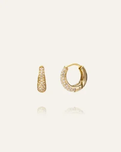 Mockberg Pavé Precious Small Guld Örhängen
