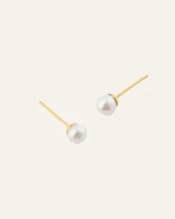 Mockberg Pearl Studs Örhängen Guld