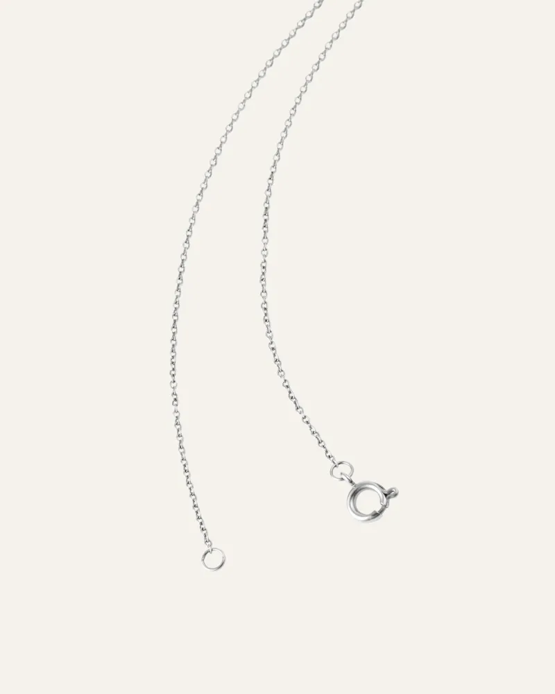 Halsband Mockberg Petite Stone Bokstav Silver