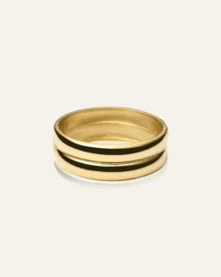 Armband Mockberg Rebel Double Bangle Guld
