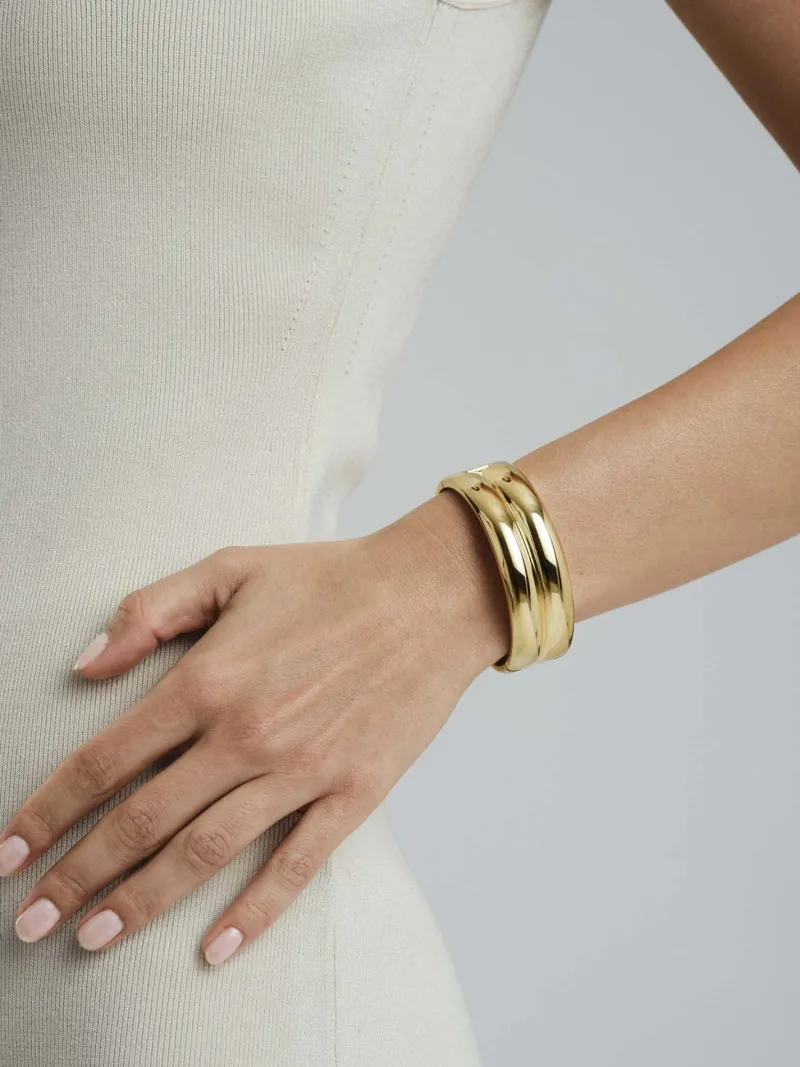 Armband Mockberg Rebel Double Bangle Guld