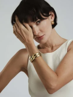 Armband Mockberg Rebel Double Bangle Guld