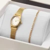 Klockor Mockberg Retro Mesh Combo Guld