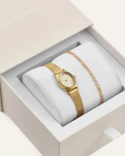 Klockor Mockberg Retro Mesh Combo Guld