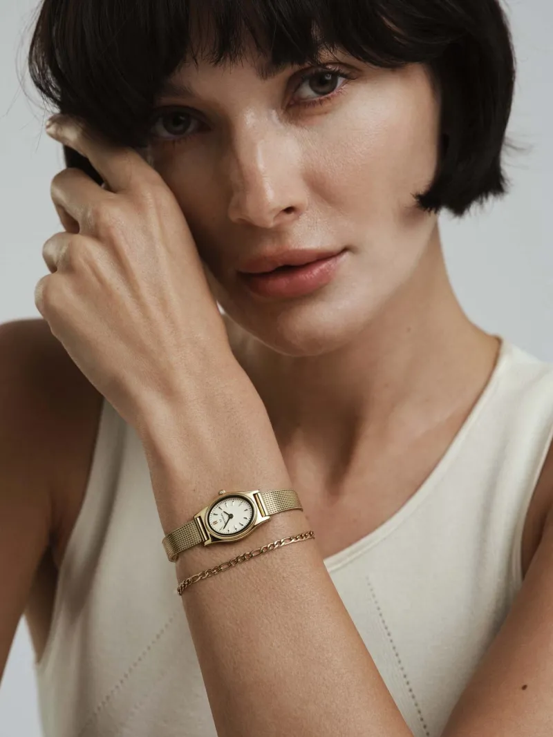 Klockor Mockberg Retro Mesh Combo Guld