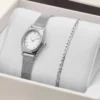 Klockor Mockberg Retro Mesh Combo Silver