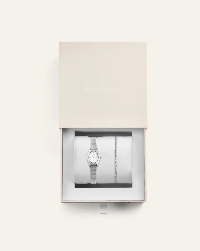 Klockor Mockberg Retro Mesh Combo Silver
