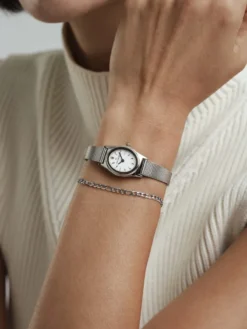 Klockor Mockberg Retro Mesh Combo Silver