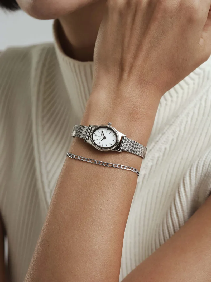 Klockor Mockberg Retro Mesh Combo Silver