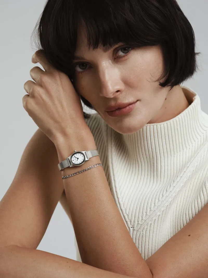 Klockor Mockberg Retro Mesh Combo Silver