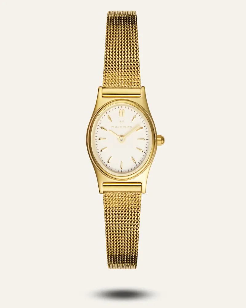 Klockor Mockberg Retro Mesh Gold Watch MB0253