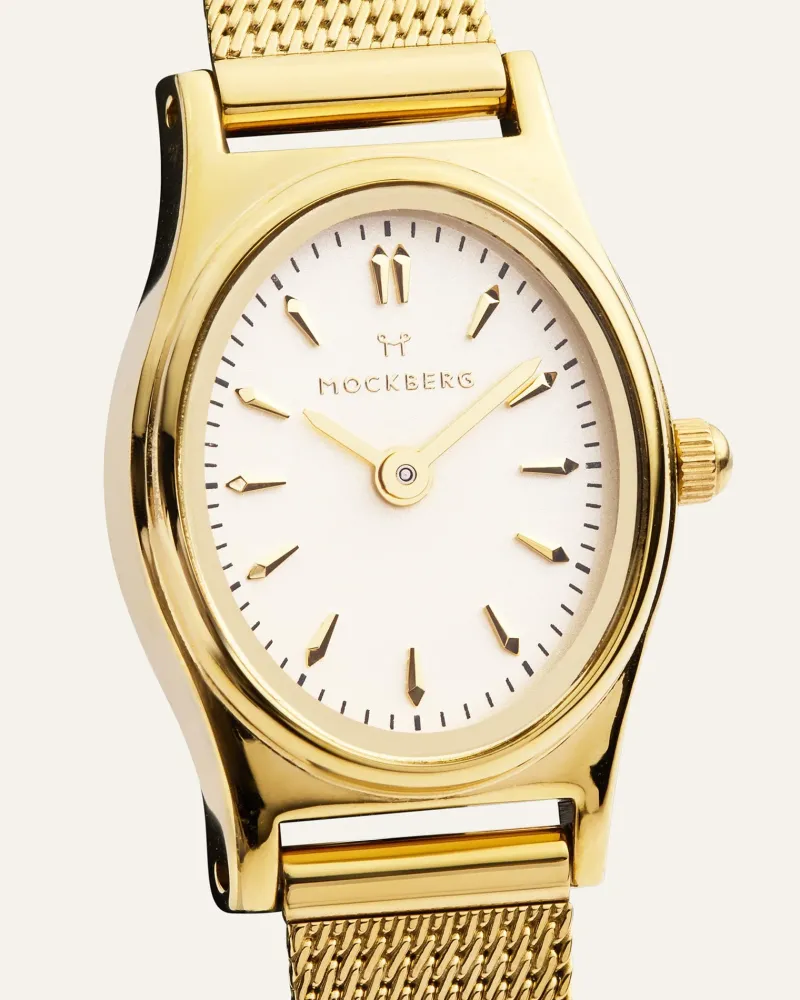 Klockor Mockberg Retro Mesh Gold Watch MB0253