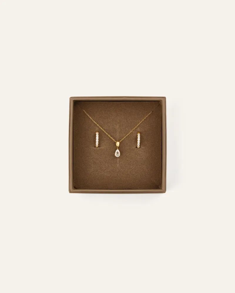 Halsband Mockberg Shiny Belle Combo Guld