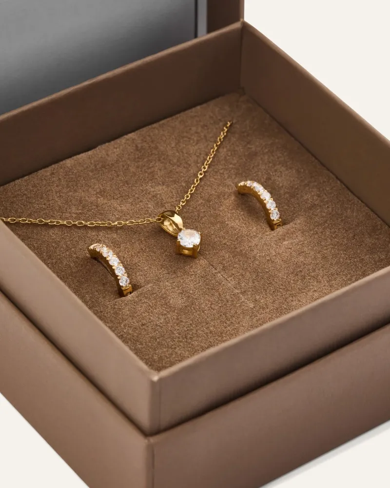 Halsband Mockberg Shiny Jolie Combo Guld