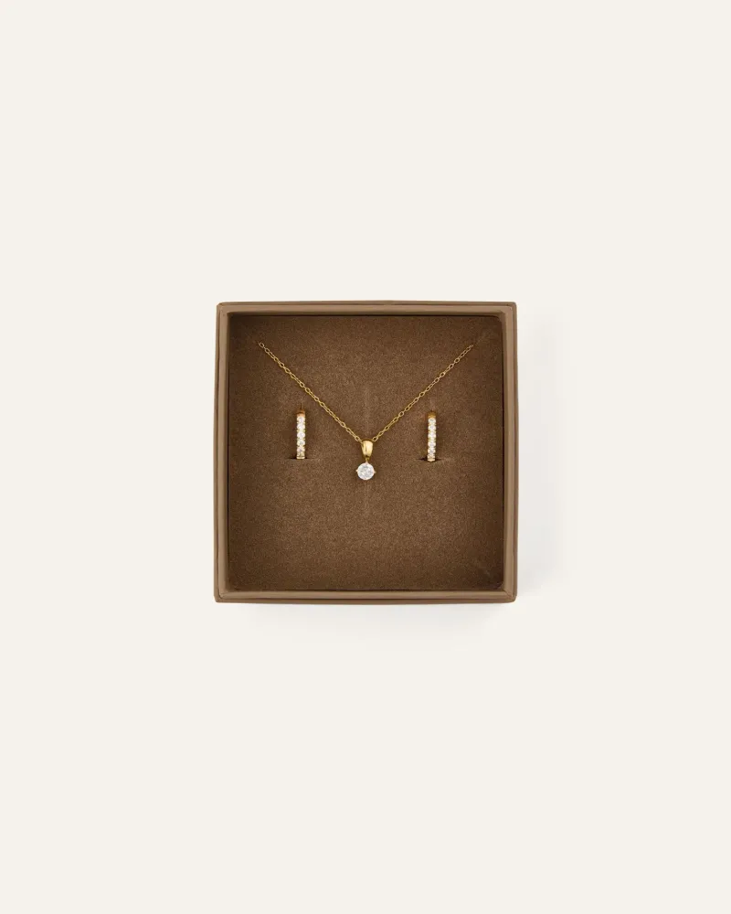 Halsband Mockberg Shiny Jolie Combo Guld