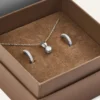 Halsband Mockberg Shiny Jolie Combo Silver