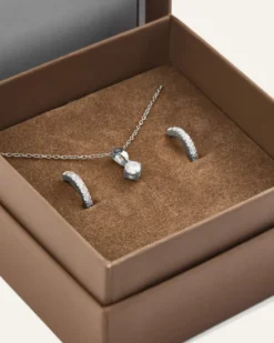 Halsband Mockberg Shiny Jolie Combo Silver