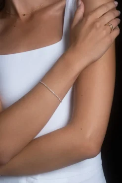 Armband Mockberg Shiny Tennis Guld