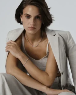Armband Mockberg Shiny Tennis Silver