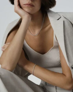 Armband Mockberg Shiny Tennis Silver