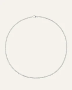 Halsband Mockberg Shiny Tennis Silver