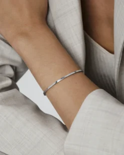 Armband Mockberg Sleek Bangle Silver