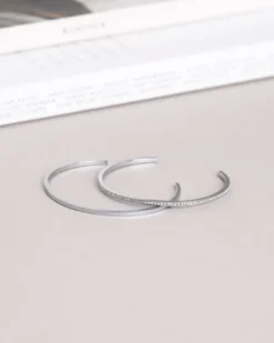 Armband Mockberg Sleek Bangle Silver