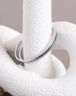 Armband Mockberg Sleek Bangle Silver