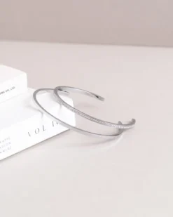 Armband Mockberg Sleek Bangle Silver