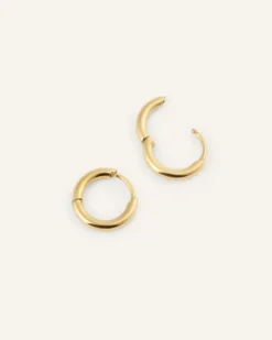 Mockberg Slim Mini Hoops Örhängen Guld