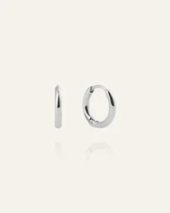 Mockberg Slim Mini Hoops Örhängen Silver