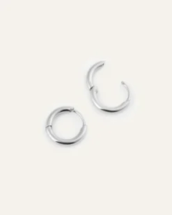 Mockberg Slim Mini Hoops Örhängen Silver