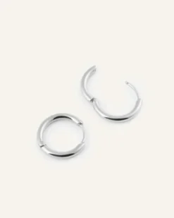 Mockberg Slim Small Hoops Örhängen Silver
