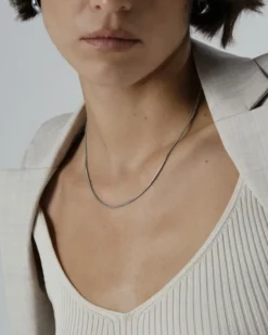 Halsband Mockberg Snake Kedja Silver