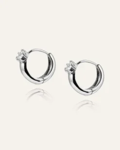 Mockberg Soleil Hoops Örhängen Silver