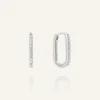 Mockberg Sparkle Medium U-Hoops Örhängen Silver