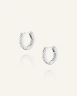 Mockberg Sparkle Mini Hoops Örhängen Silver