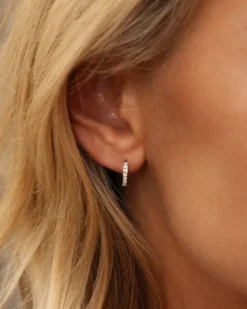 Mockberg Sparkle Mini Hoops Örhängen Silver