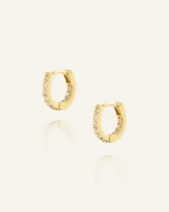 Mockberg Sparkle Mini Hoops Örhängen Guld