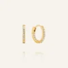 Mockberg Sparkle Small Hoops Örhängen Guld