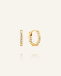 Mockberg Sparkle Small Hoops Örhängen Guld