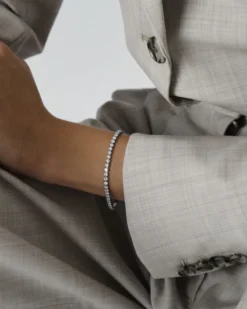 Armband Mockberg Tennis Silver MOM990