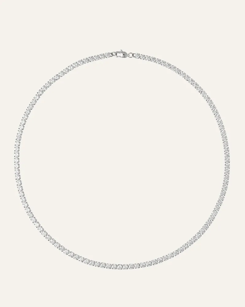 Halsband Mockberg Tennis Silver