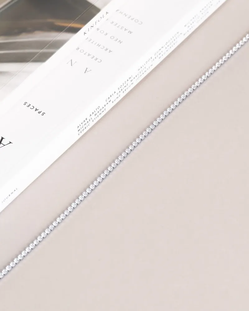Halsband Mockberg Tennis Silver