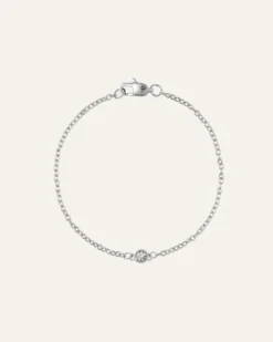 Armband Mockberg Thin Diamond Silver